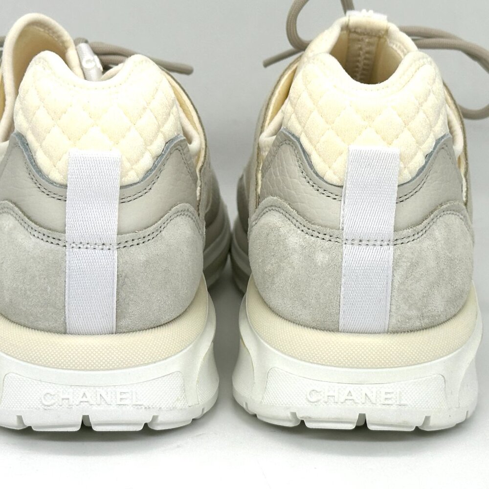 CHANEL 23S 2023 Suede Fabric Mesh CC Sport Sneakers Kicks Shoes Trainers - Picture 10 of 15